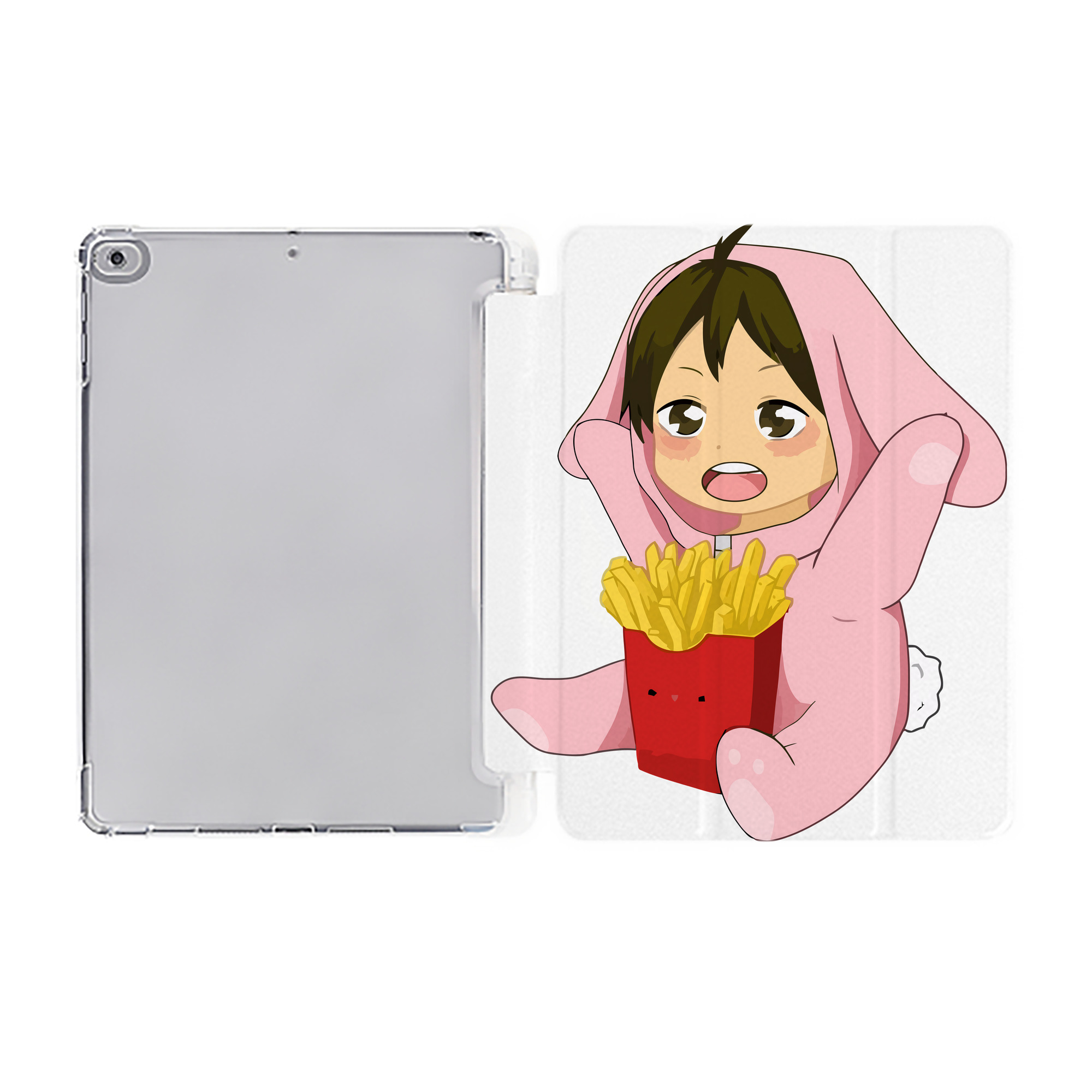 （画像用） ハイキュー!! Haikyu!! IPad ケース ペン収納付き 三つ折りスタンド PUレザー×シリコン 対応機種9.5/10.5/10.9インチ